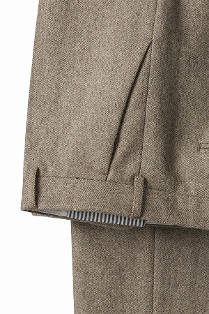 Брюки цвет бежевый средняя елочка