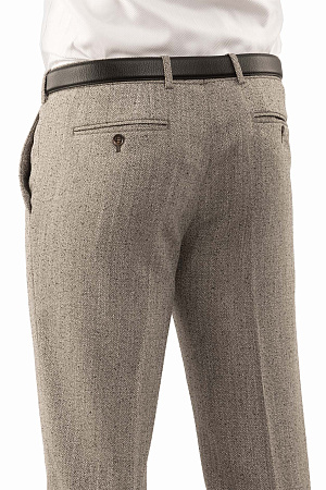 Брюки цвет бежевый средняя елочка