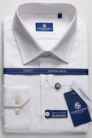 Рубашка белая елочка