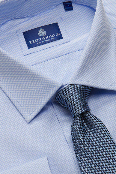 оксфорд рубашка голубая клетка