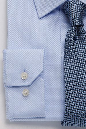 оксфорд рубашка голубая клетка