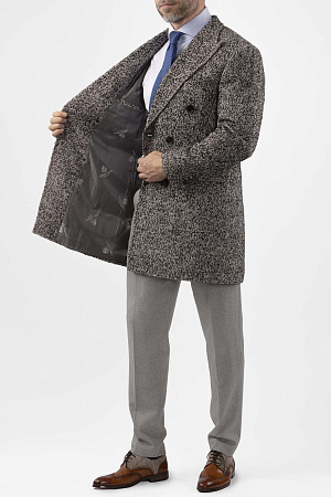 Пальто серое