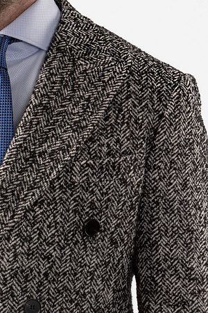 Пальто серое