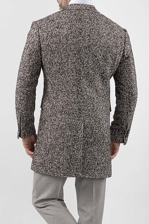 Пальто серое